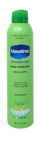 Vaseline Intensive Care Spray Moisturizer Aloe Soothe 6.5 oz