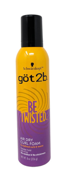 got2b Be Twisted Air Dry Curl Foam 8 oz