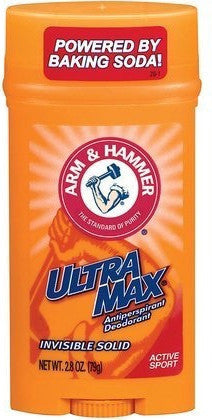 Arm & Hammer UltraMax Invisible Solid Antiperspirant Deodorant Active Sport 2.8 oz.