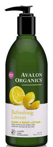 Avalon Organics Refreshing Lemon Hand & Body Lotion 12 oz