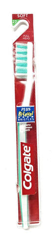 Colgate Plus Bi-Level Bristles Toothbrush Full Head Soft 1 ea