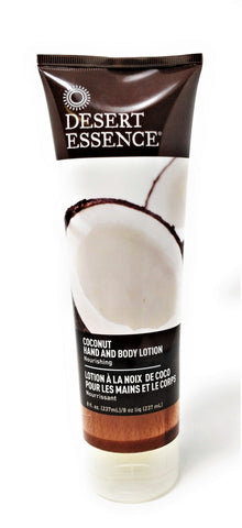 Desert Essence Coconut Hand and Body Lotion 8 oz
