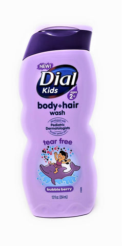 Dial Kids Body + Hair Wash Bubble Berry 12 oz