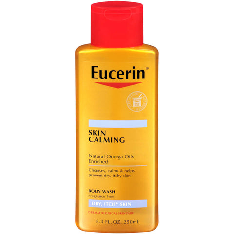 Eucerin Skin Calming Body Wash Fragrance Free 8.4 oz