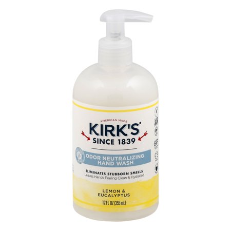 Kirk's Odor Neutralizing Hand Wash Lemon & Eucalyptus Pump 12 oz