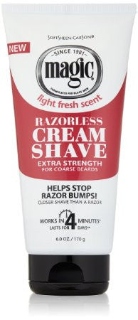Magic Razorless Cream Shave Extra Strength 6 oz