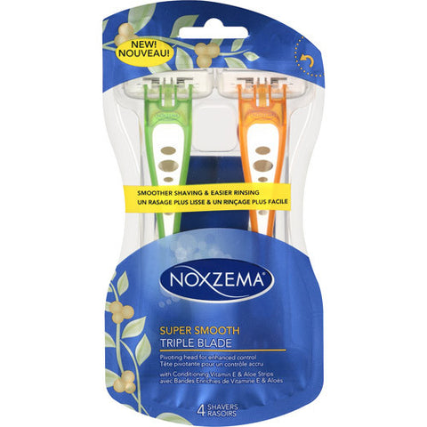 Noxzema Essential-3 Triple Blade Sensitive 4 Shavers