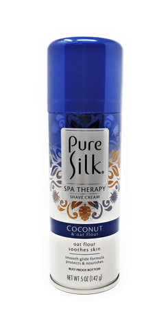 Pure Silk Spa Therapy Shave Cream Coconut & Oat Flour 5 oz