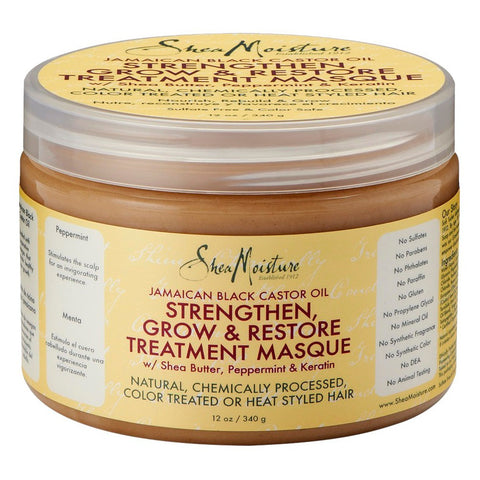 Shea Moisture Jamaican Black Castor Oil Strengthen, Grow & Restore Treatment Masque 12 oz