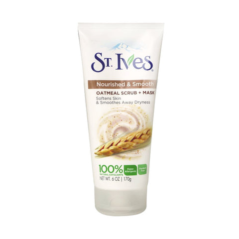 St. Ives Nourished & Smooth Oatmeal Scrub + Mask 6 oz