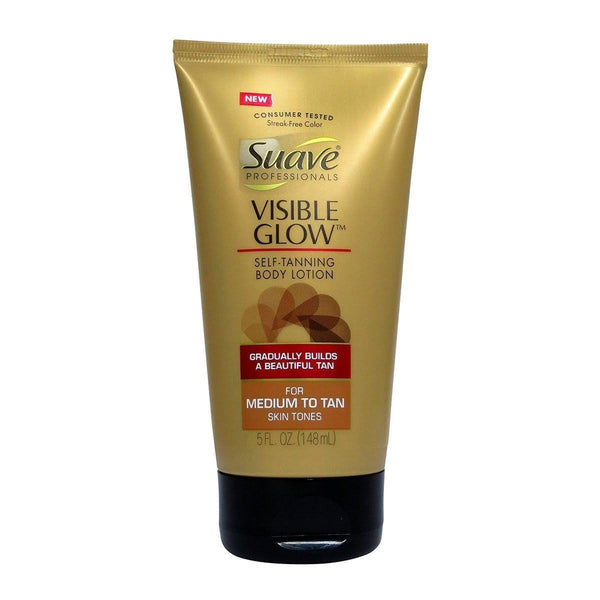 Suave Professionals Visible Glow Self Tanning Body Lotion Medium to Tan 5 oz