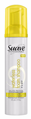 Suave Waterless Foam Shampoo Pump 6 oz