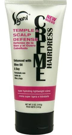 Vigorol Temple & Scalp Defense Creme Hairdress 5 oz