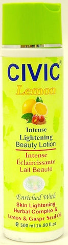 Civic Lemon Intense Lightening Beauty Lotion 16.8 oz.