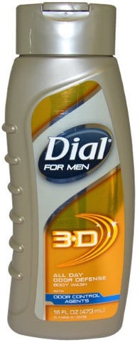 Dial For Men 3-D All Day Odor Defense Body Wash 16 oz.