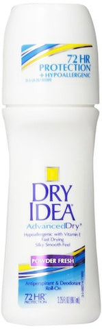 Dry Idea Advanced Dry Antiperspirant Deodorant Roll-On Powder Fresh 3.25 oz.