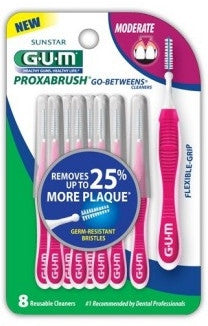 GUM Go Between Proxabrush Cleaners Moderate 8 ea.