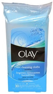Olay Wet Cleansing Towelettes Sensitive 30 Cloths