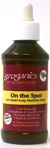 Groganics On The Spot Itch Relief Scalp Medicine Drops 4 Oz.