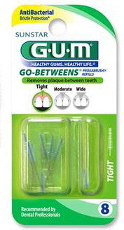 GUM Go Betweens Proxabrush Refills Tight 8 ea.