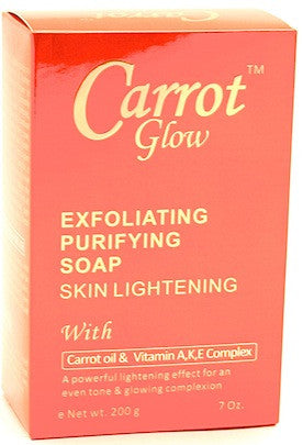Carrot Glow Exfoliating Purifying Soap Skin Lightening 7 oz.