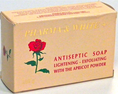 Pharma & White Antiseptic Soap Lightening Exfoliating with Apricot Powder 250 g