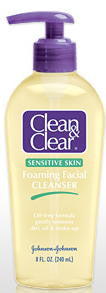 Clean & Clear Foaming Facial Cleanser Sensitive 8 Fl. Oz. (240 ml)