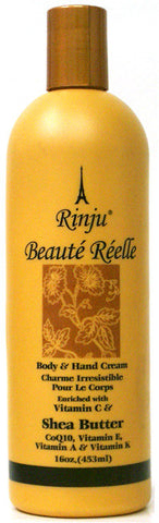 Rinju Beaute Reelle Shea Butter Body & Hand Cream 16 Oz. (453 ml) 