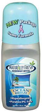 Naturally Fresh Deodorant Crystal Roll On Ocean Breeze 3 oz.