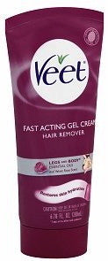 Veet Fast Acting Cream Gel Hair Remover Legs and Body 6.78 oz.