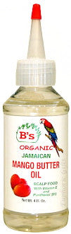 B's Organic Jamaican Mango Butter Oil 4 oz.