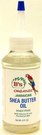 B's Organic Jamaican Shea Butter Oil 4 oz.
