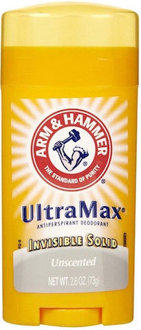 Arm & Hammer UltraMax Invisible Solid Antiperspirant Deodorant Unscented 2.6 oz.
