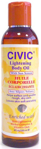 Civic Lightening Body Oil 6 oz.