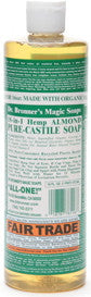 Dr. Bronner's 18-in-1 Hemp Almond Pure-Castile Soap 16 oz.